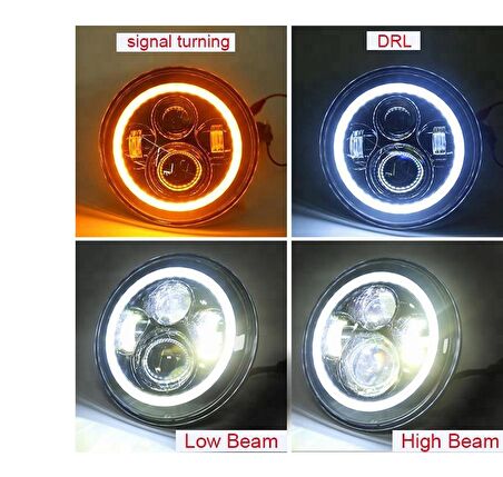 Offroad sis lambası 7inch 60W led 12-24V Adet / LASS287